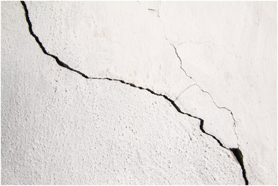 Crack in Venetian Plaster