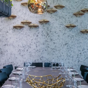 Black and White Polished Plaster Wall London