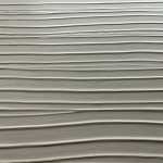 Rippled stucco Venetian polished plaster finish