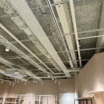 Distressed concrete plaster effect London Ealing